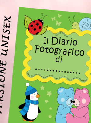 Il Diario fotografico di… Dalla gravidanza al quinto anno… (Unisex Verde)