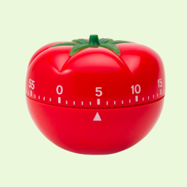 timer per cucina a forma di pomodoro