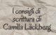 scritta su sfondo simile a carta de i consigli di Camilla Läckberg
